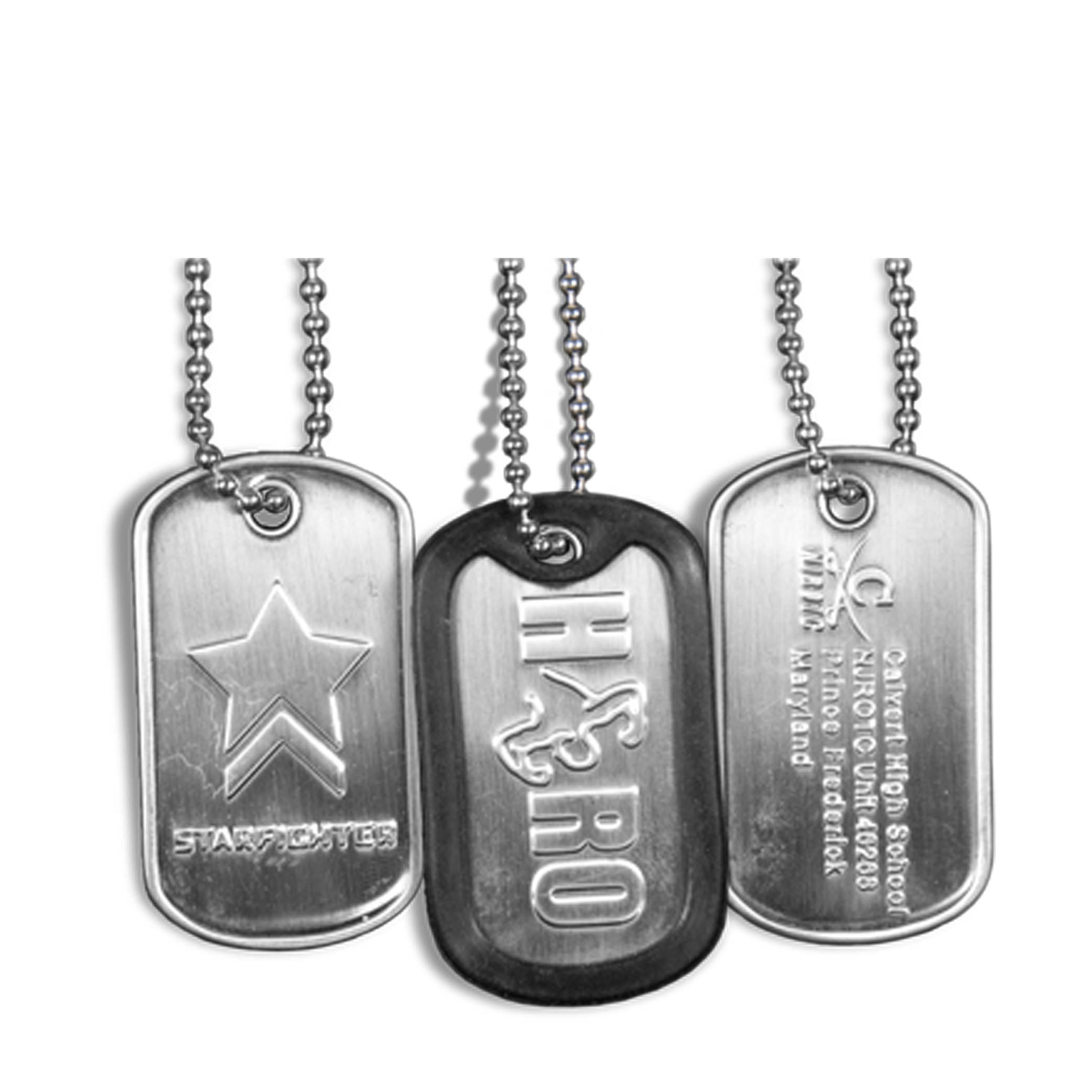 Embossed Dog Tags