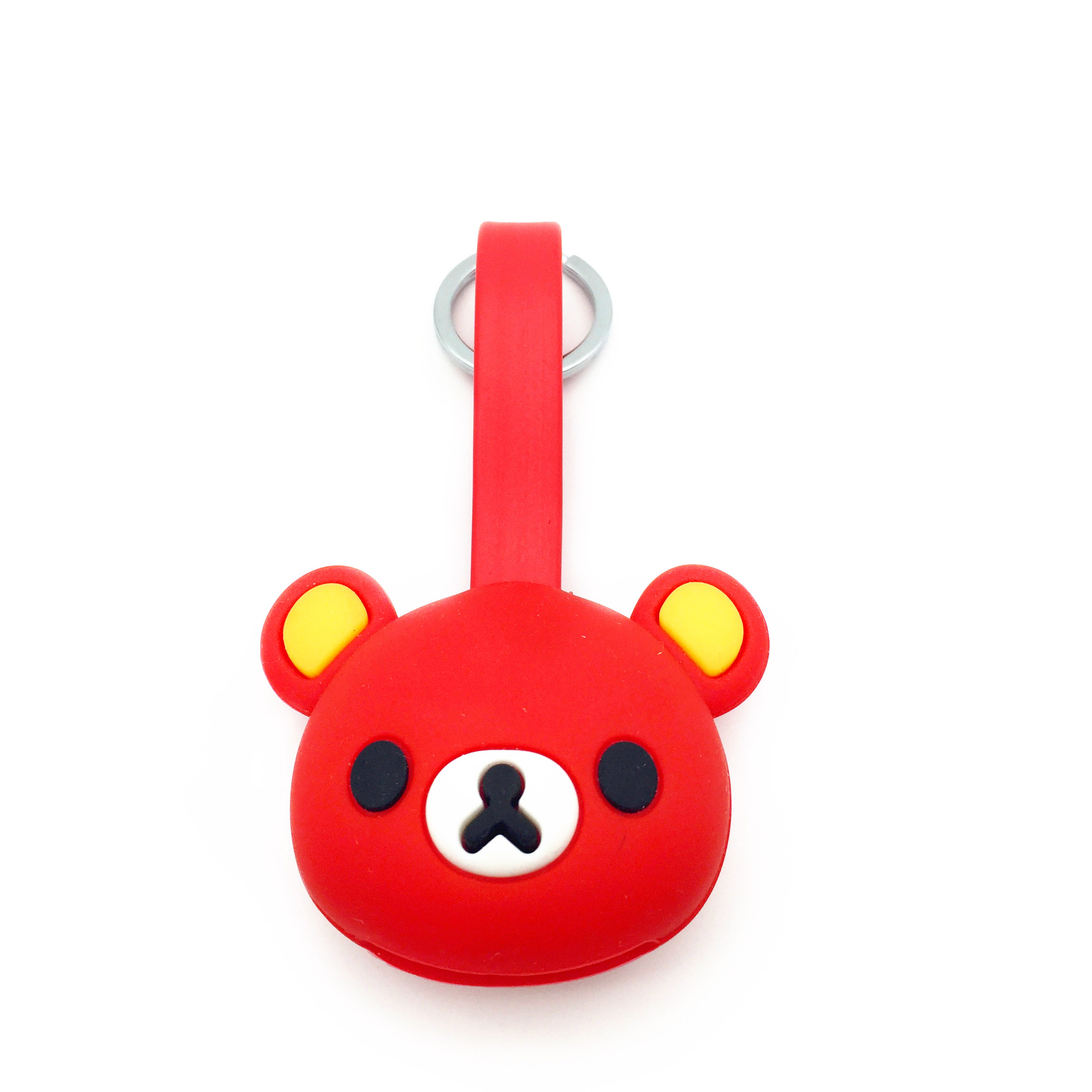 Silicone Cartoon Cute Bear Keychain Multi Ports USB Charging Cable