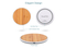 Universal Wood Color Wireless Charging Pad Inductive Fast Charger
