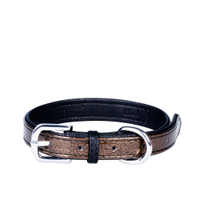 Faux Leather Snake Skin Print Embossed Dog Collars