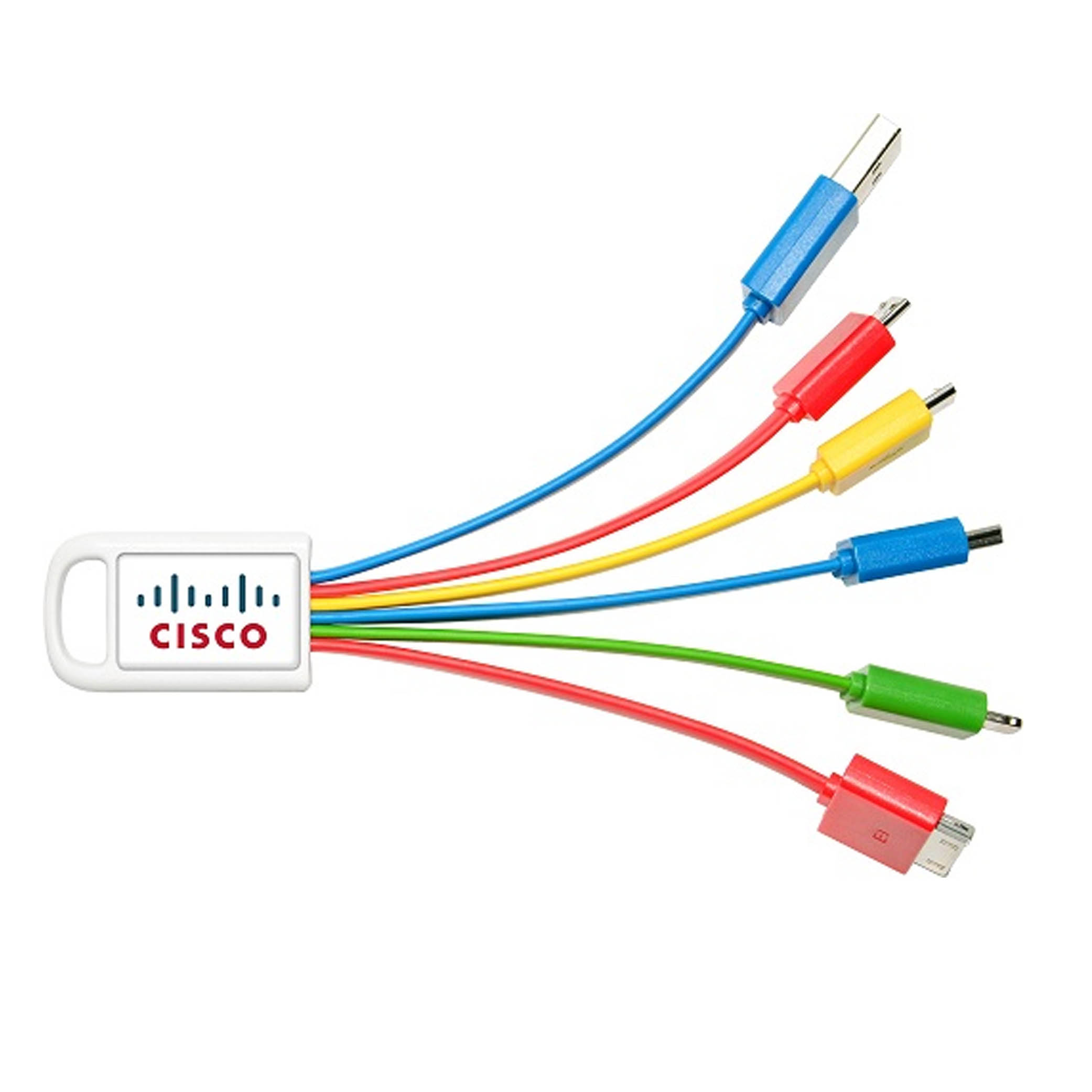 Multi Coloured Charging Cables 5 in 1 Multi Coloured Charging Cables 5 in 1