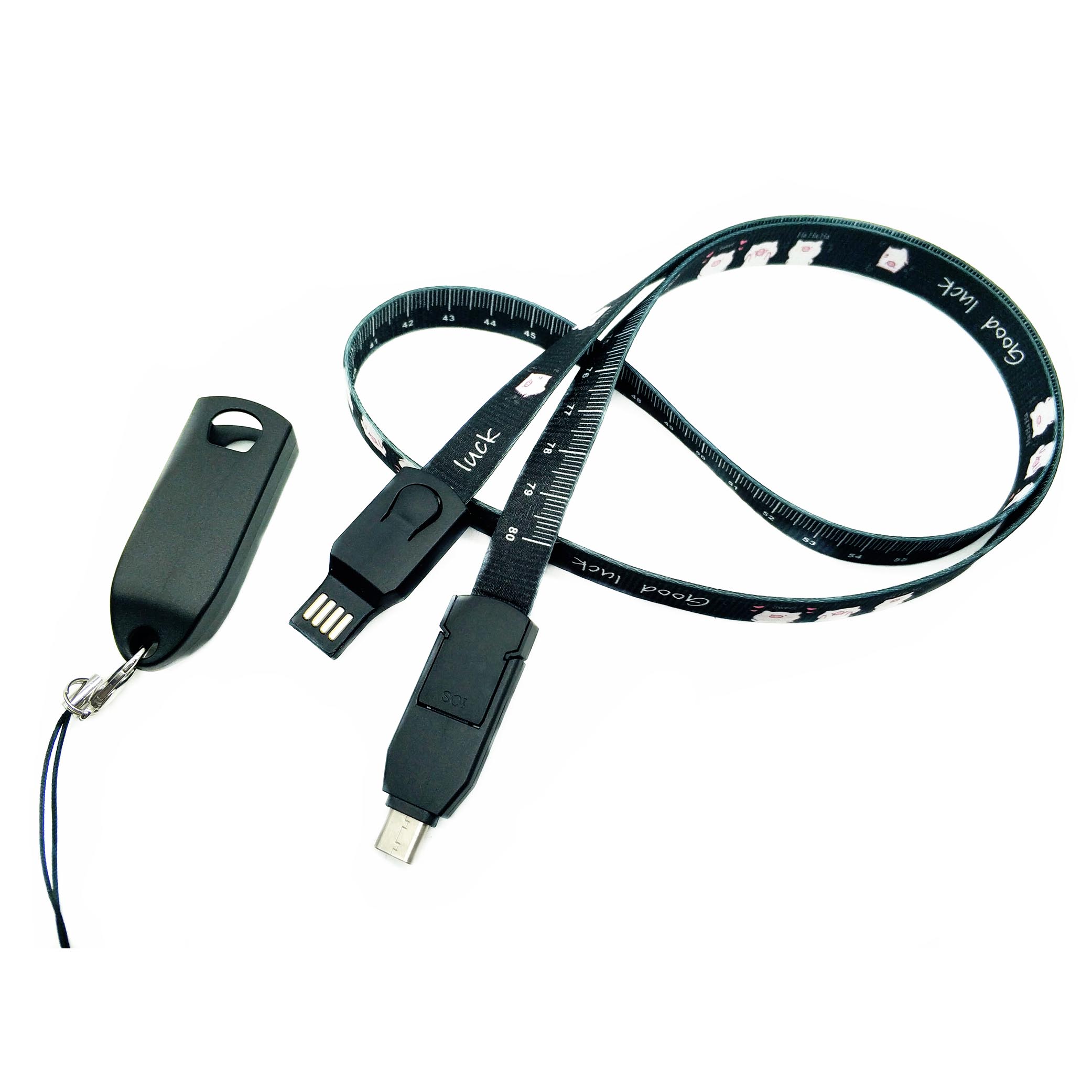 3 in 1 Multi Connector USB Lanyard Charging Cable
