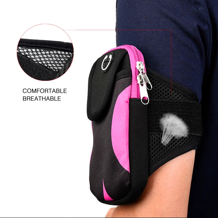 Neoprene sport armband phone pouch 5