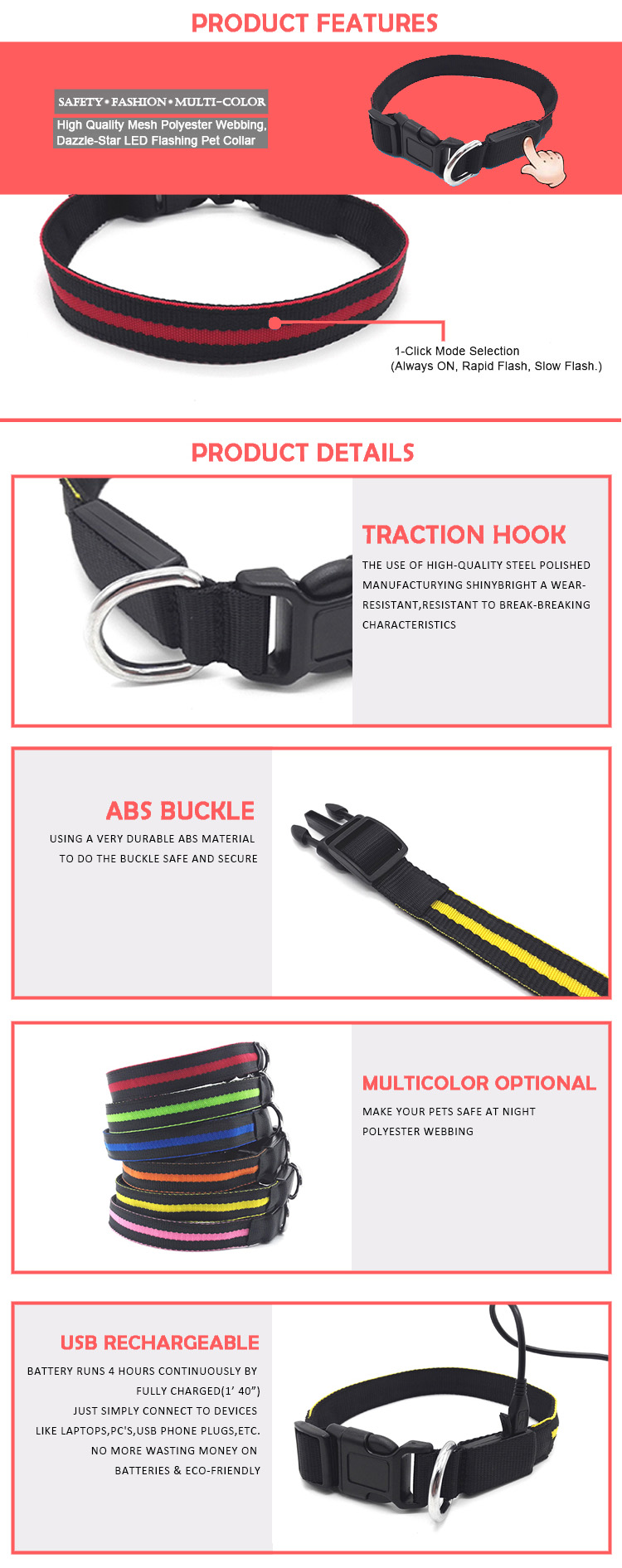 MIC8 Adjustable-Pet-Dog-Cat-Waterproof-LED-Light