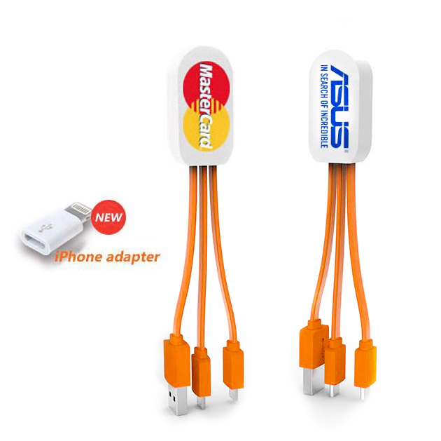 Custom Logo Multi Ports USB Charging Cables